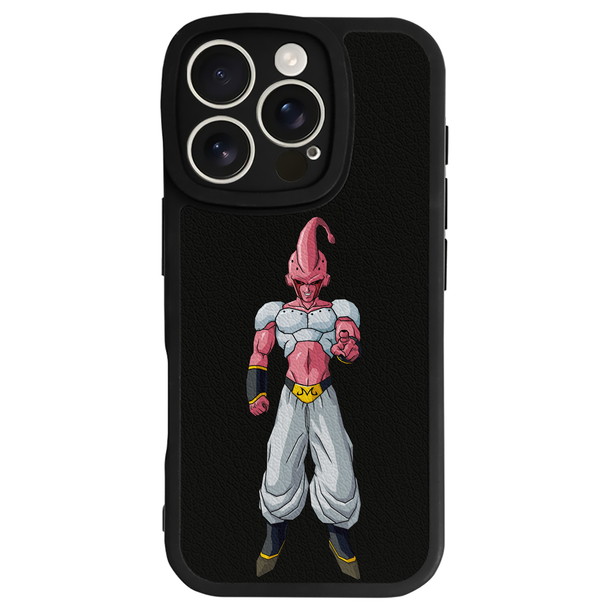 （画像用） ドラゴンボール 魔人ブウ DRAGON BALL Majin Buu 【iPhone 16シリーズ対応】シリコンスマホケース（レザー調） 材質：シリコン